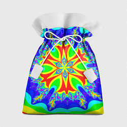 Мешок для подарков Неоновая психоделика узор, цвет: 3D-принт