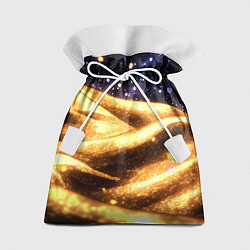 Мешок для подарков Золотая текстура и синее небо, цвет: 3D-принт