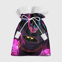 Мешок для подарков Бэтмен в фиолетовом свете, цвет: 3D-принт