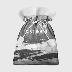 Мешок для подарков Disturbed - grey gradient посередине, цвет: 3D-принт