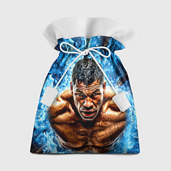 Мешок для подарков Артуро Гатти в синем пламени, цвет: 3D-принт