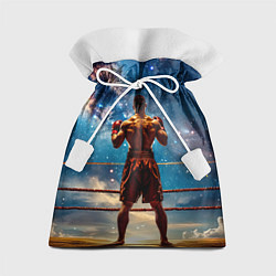 Мешок для подарков Тайский боксер в космосе, цвет: 3D-принт