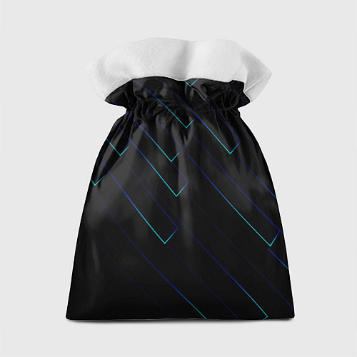 Подарочный мешок Color blue black / 3D-принт – фото 2