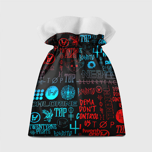 Подарочный мешок Twenty one pilots rock pattern / 3D-принт – фото 2