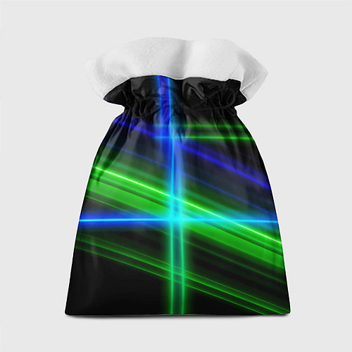 Подарочный мешок Color blue black green / 3D-принт – фото 2