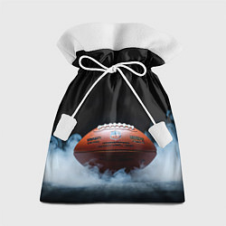 Мешок для подарков Мяч для американского футбола в дыму, цвет: 3D-принт