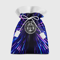 Мешок для подарков Leicester City neon energy, цвет: 3D-принт