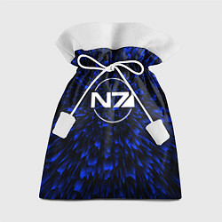 Мешок для подарков Mass Effect blue energy, цвет: 3D-принт