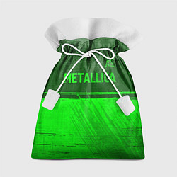 Мешок для подарков Metallica - green gradient посередине, цвет: 3D-принт