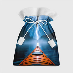 Мешок для подарков На каяке в грозу, цвет: 3D-принт