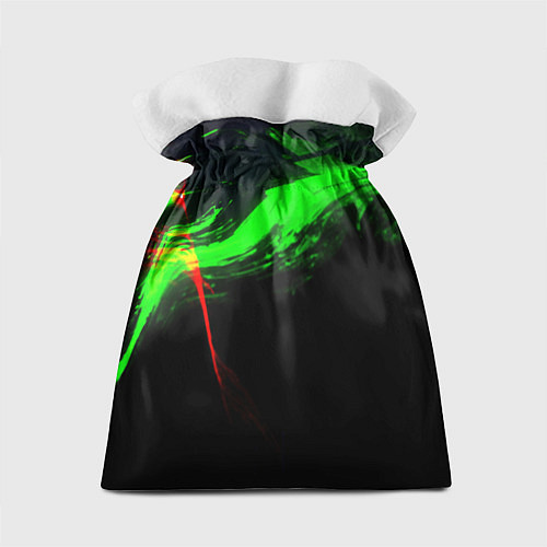 Подарочный мешок Color black green red / 3D-принт – фото 2