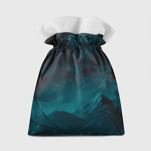 Подарочный мешок Череп космонавта красного цвета / 3D-принт – фото 2