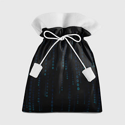 Мешок для подарков Color black blue, цвет: 3D-принт