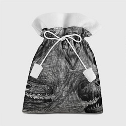 Подарочный мешок Черепа динозавров - эскиз