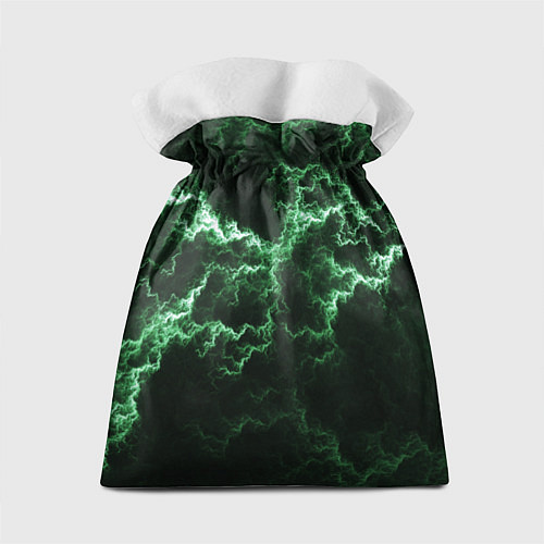 Подарочный мешок Lightning green line / 3D-принт – фото 2