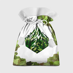 Мешок для подарков Камуфляж альпениста, цвет: 3D-принт