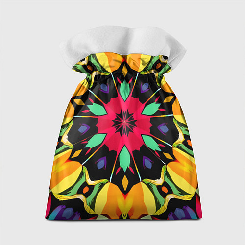 Подарочный мешок Салатовый калейдоскоп / 3D-принт – фото 2