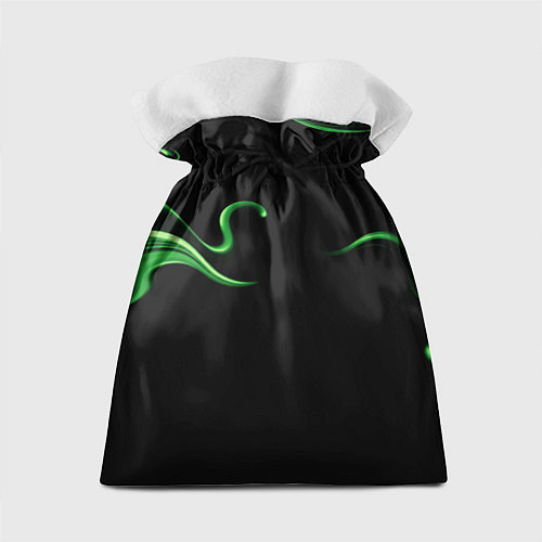 Подарочный мешок The color is light green abstraction / 3D-принт – фото 2