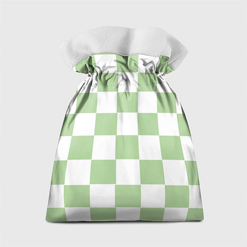 Подарочный мешок Квадраты зелёные / 3D-принт – фото 2