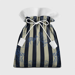 Мешок для подарков Чёрные полосы, цвет: 3D-принт