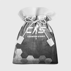 Мешок для подарков Counter-Strike 2 - grey gradient, цвет: 3D-принт