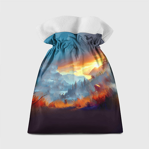 Подарочный мешок Битва Цири с монстром - Ведьмак 4 / 3D-принт – фото 2