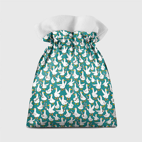 Подарочный мешок Злой гусь узор / 3D-принт – фото 2