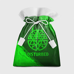 Подарочный мешок Disturbed - green gradient