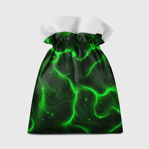 Подарочный мешок Неновые зигзаги / 3D-принт – фото 2