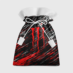 Мешок для подарков Monster energy полосы красок, цвет: 3D-принт