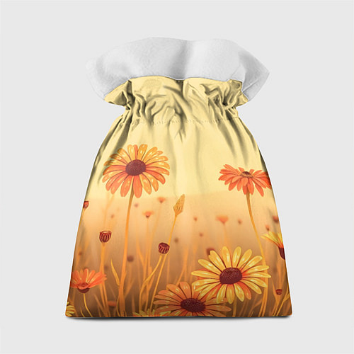Подарочный мешок Цветы на закате / 3D-принт – фото 2