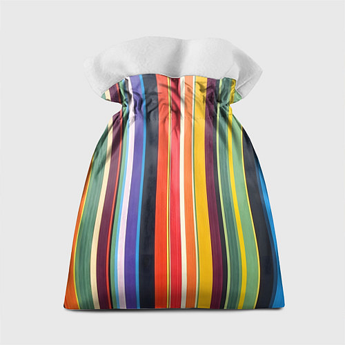 Подарочный мешок Разноцветная полоска / 3D-принт – фото 2