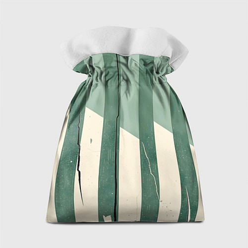Подарочный мешок Зеленые полосы / 3D-принт – фото 2