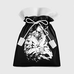 Мешок для подарков Скелет с кружкой, цвет: 3D-принт