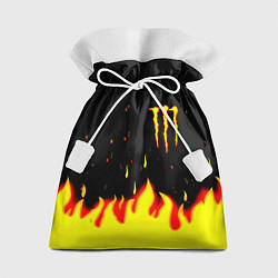 Мешок для подарков Monster energy fire steel, цвет: 3D-принт