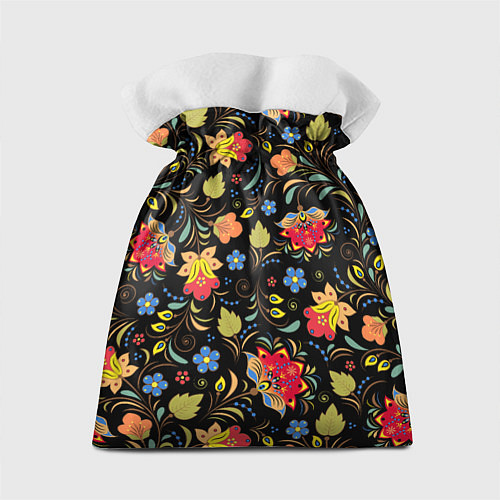 Подарочный мешок Хохломская роспись с русской матрёшкой / 3D-принт – фото 2