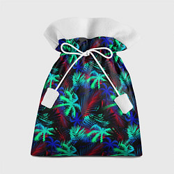 Мешок для подарков Palm neon, цвет: 3D-принт