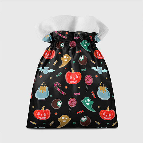 Подарочный мешок Halloween red pumpkin / 3D-принт – фото 2
