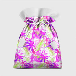Мешок для подарков Palm tree pink, цвет: 3D-принт