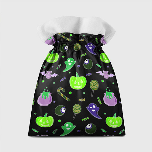 Подарочный мешок Halloween black pumpkin pattern / 3D-принт – фото 2