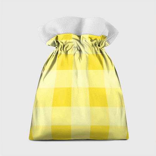 Подарочный мешок Солнечный желтый тартан / 3D-принт – фото 2