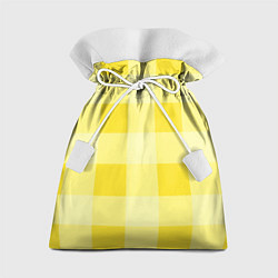 Подарочный мешок Солнечный желтый тартан