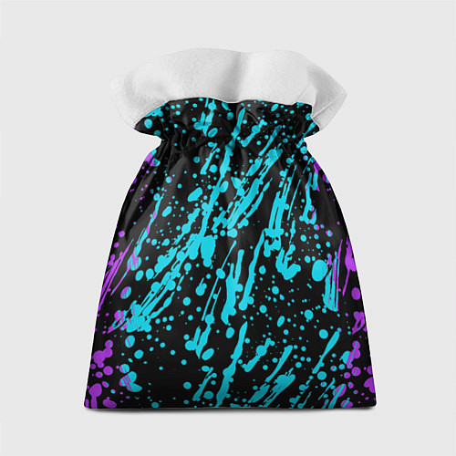 Подарочный мешок Неоновый киберсамурай / 3D-принт – фото 2