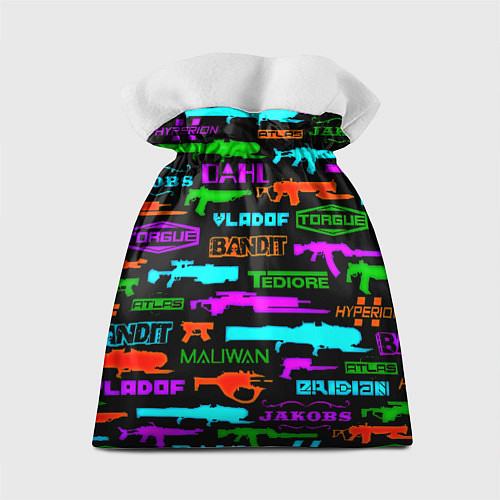 Подарочный мешок Doom шутер паттерн / 3D-принт – фото 2