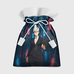 Мешок для подарков Dandadan Seiko в городе с планшетом, цвет: 3D-принт