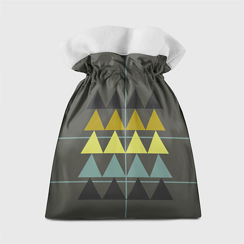 Подарочный мешок Абстрактный лес геометрический / 3D-принт – фото 2