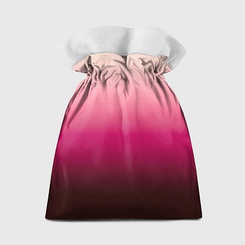 Подарочный мешок Градиент transcendent pink омбре / 3D-принт – фото 2