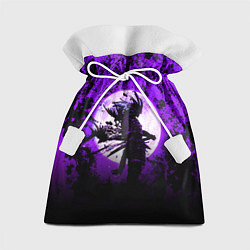 Мешок для подарков Самурай при луне, цвет: 3D-принт