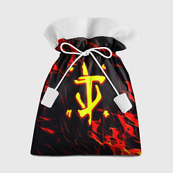Мешок для подарков Doom огненные искры, цвет: 3D-принт