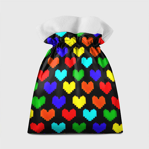 Подарочный мешок Doom love pixel pattern / 3D-принт – фото 2